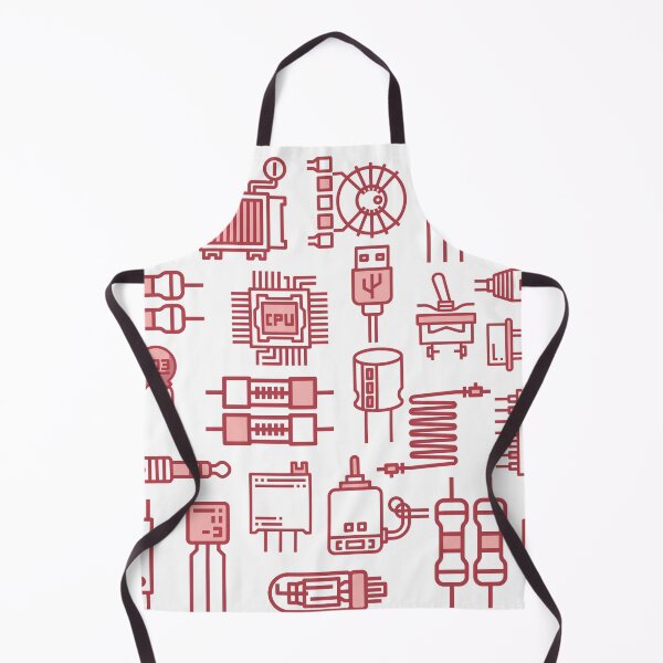 Item preview, Graphic Electronic components collage designed and sold by EngineersArt.