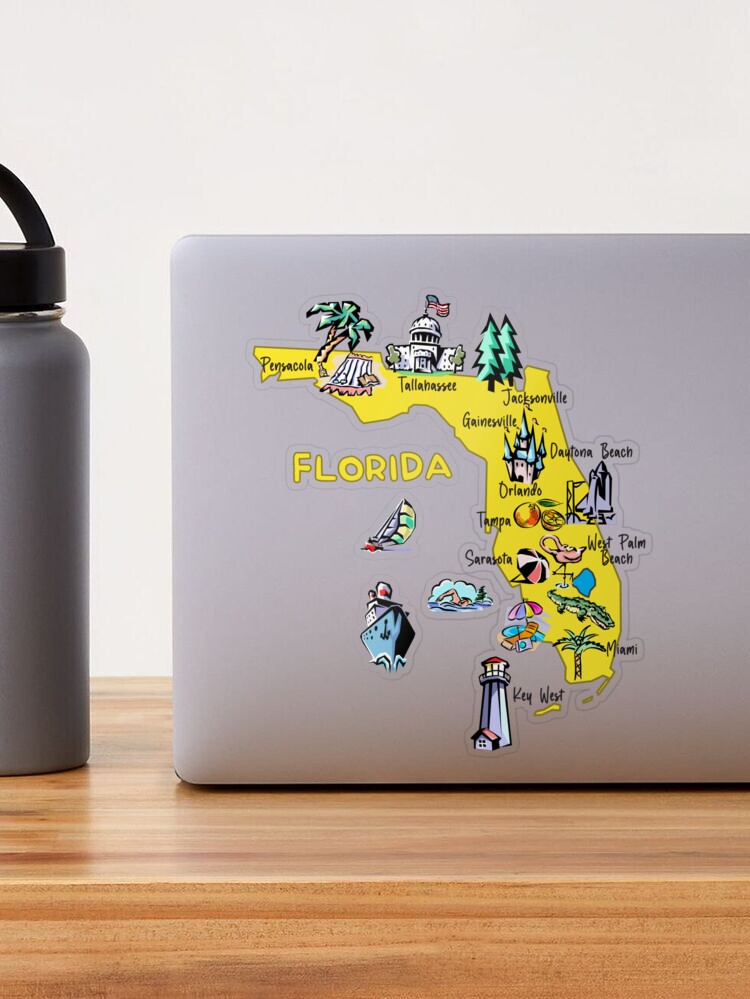 Florida Beach Towns Water Bottle