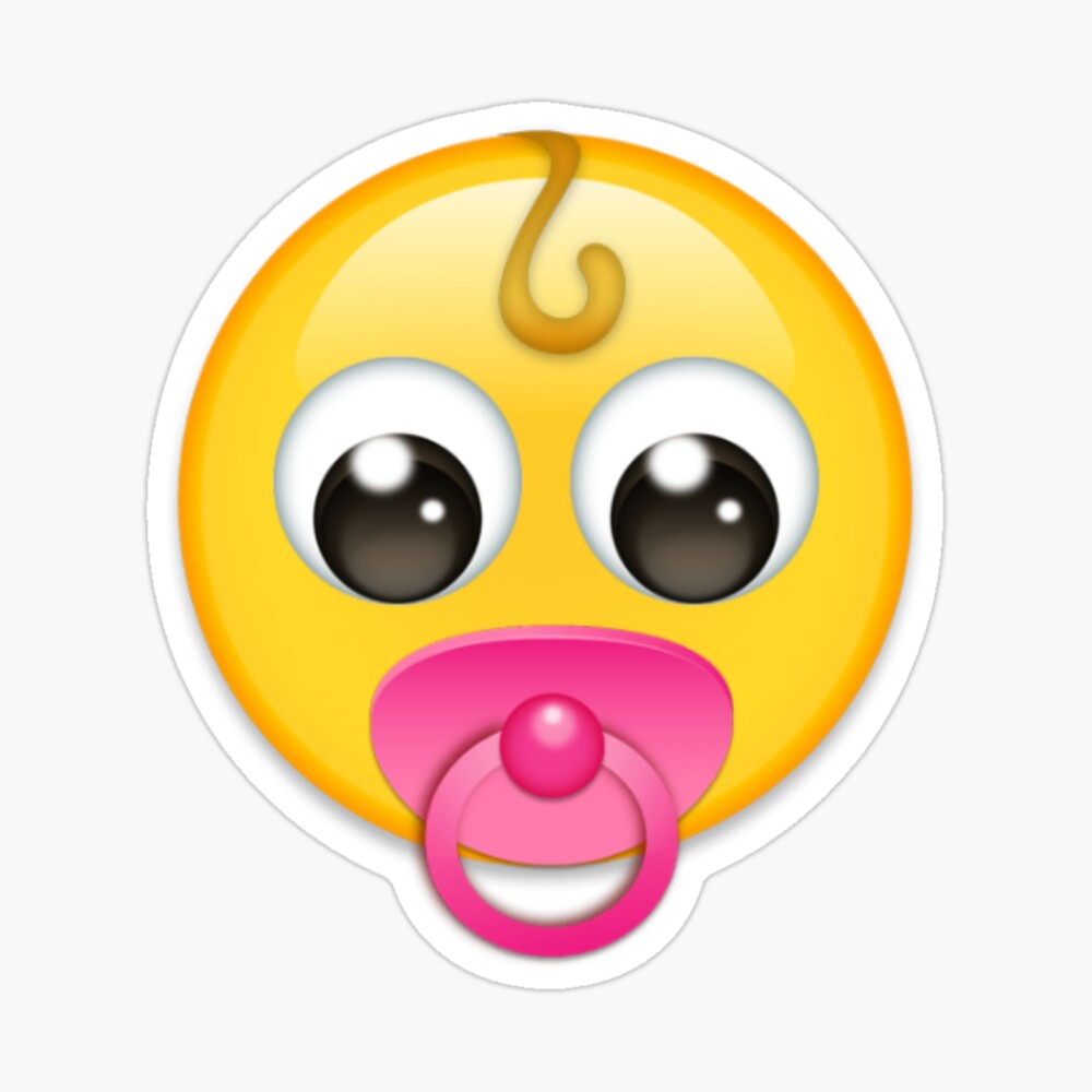 Baby Emoji Pacifier Magnet for Sale by MYhome68 | Redbubble