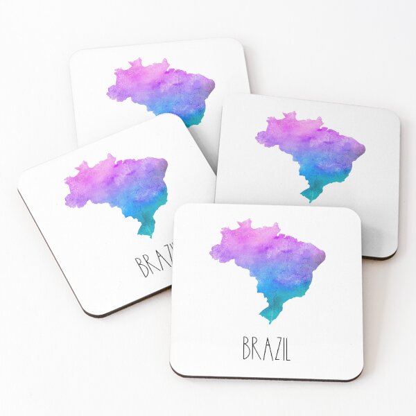 Item preview, Brazil Watercolor Map - Brazilian designed and sold by MountainD.