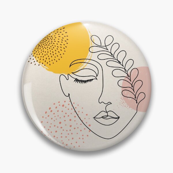 Item preview, Abstract Female Face Leaf One Line Art  designed and sold by JooArtPrints  ★★★★★.