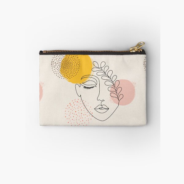 Item preview, Abstract Female Face Leaf One Line Art  designed and sold by JooArtPrints  ★★★★★.
