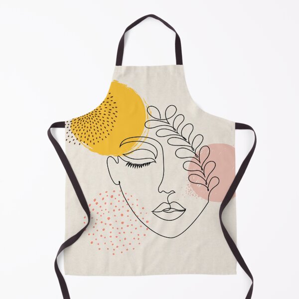 Item preview, Abstract Female Face Leaf One Line Art designed and sold by JooArtPrints ★★★★★.