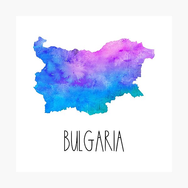 Item preview, Bulgaria Watercolor Map - Bulgarian designed and sold by MountainD.