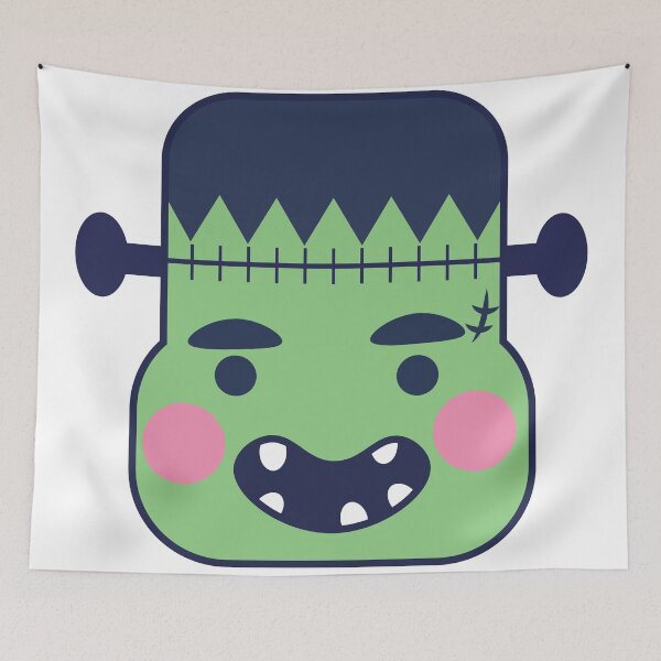 Artikelvorschau, Cute Frankenstein Monster Face entworfen und verkauft von RoGraphix.