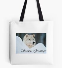 Arctic Wolf Seasons Card - 14 Tote Bag