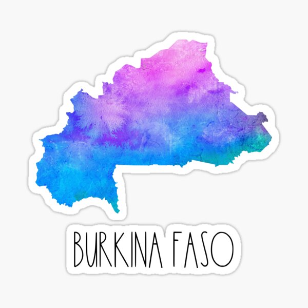 Sticker drapeau Burkina-Faso 