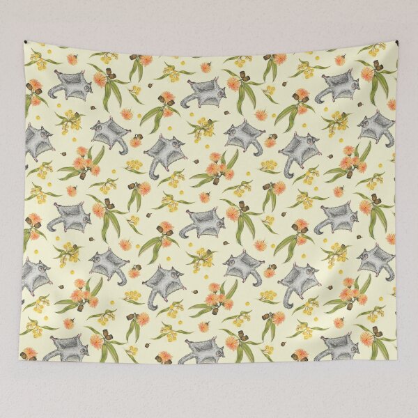 Item preview, Baby Sugar Gliders Chasing Blossoms Cream designed and sold by Kelly  Thompson.