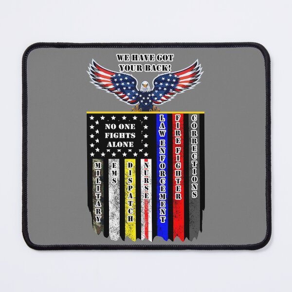 Item preview, First Responder Vertical Flag With Eagle - Military, EMS, Dispatch, Nurse, Police, Firefighter, Corrections designed and sold by DonaldsGraphics.