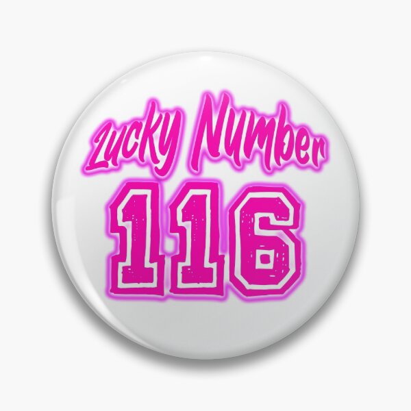Item preview, Pink Lucky Number 116 designed and sold by swiftjace.