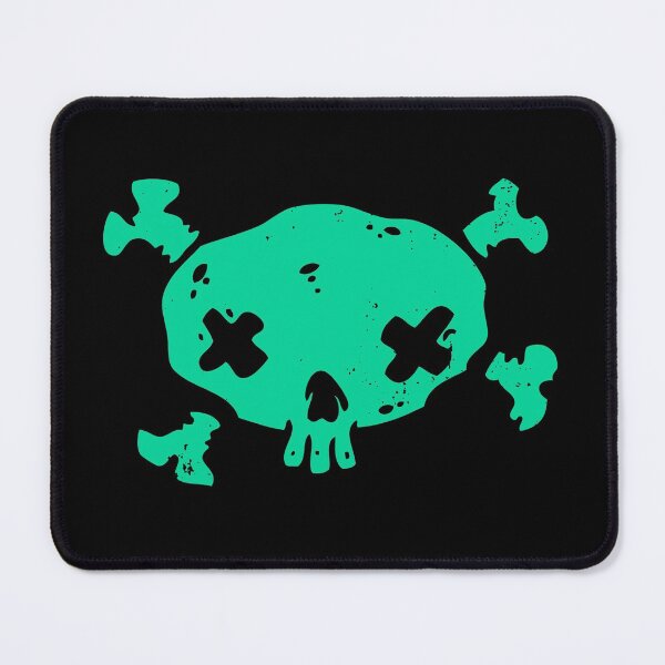 Item preview, green skull pirate designed and sold by manuvila.