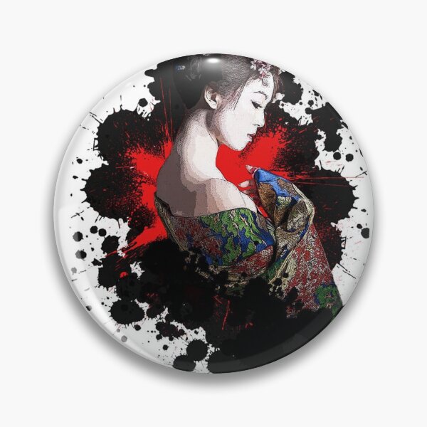 Item preview, Japanese Geisha Drawing designed and sold by InkWaves Design.
