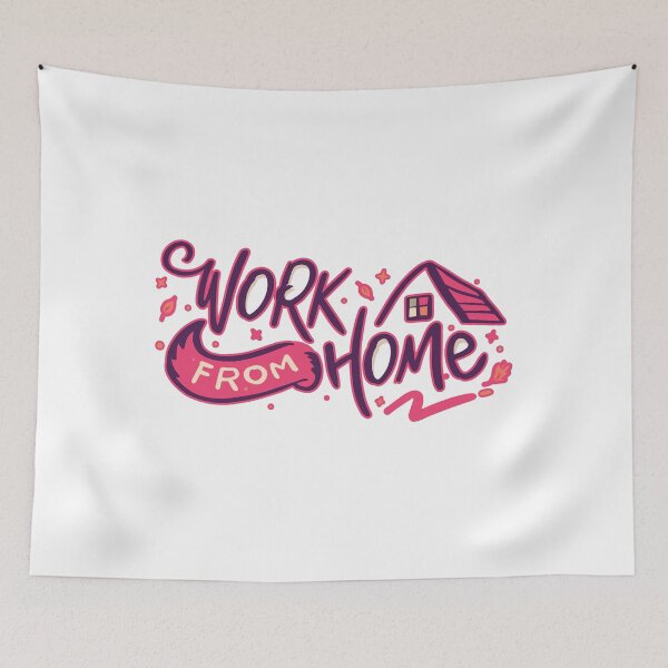 Item preview, Work From Home Classic T-shirt Design designed and sold by SLSandaruwan.