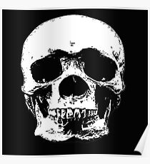macabre skull design Poster