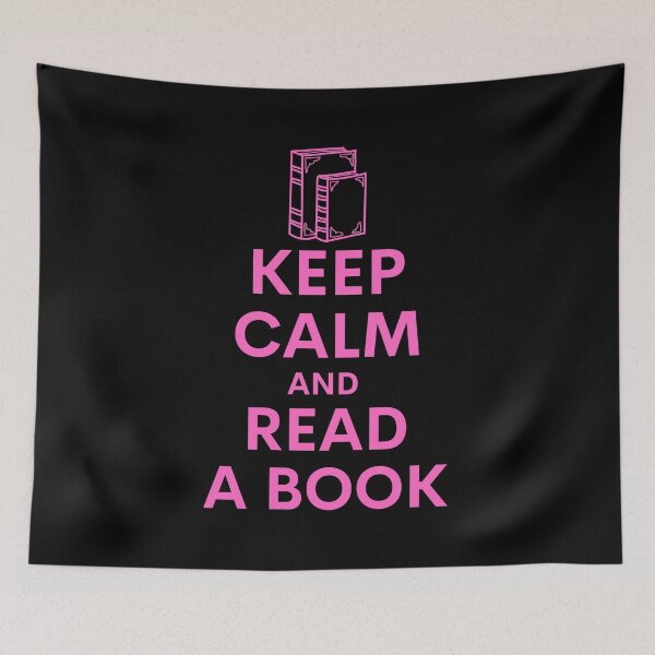 Item preview, Keep calm and read a book pink text designed and sold by Designbyfia.
