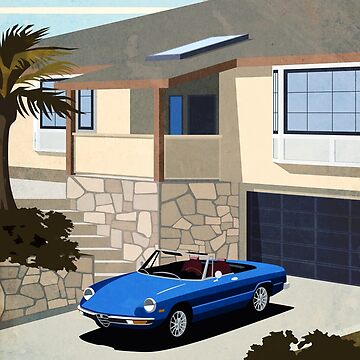Artwork thumbnail, Blue Alfa Romeo Spider by Doug1234