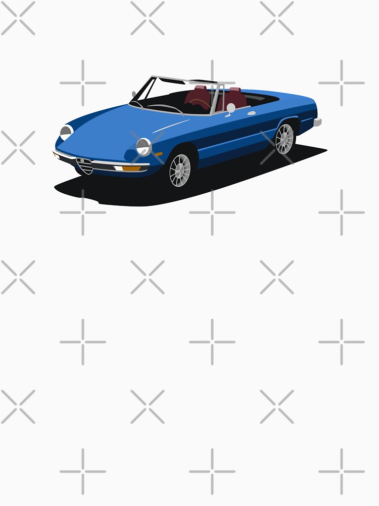 Thumbnail 7 of 7, Classic T-Shirt, Blue Alfa Romeo Spider designed and sold by Doug1234.