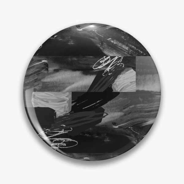 Item preview, Acrylic Brush Stroke Block Collage Patterned- Black designed and sold by Designs By YL.