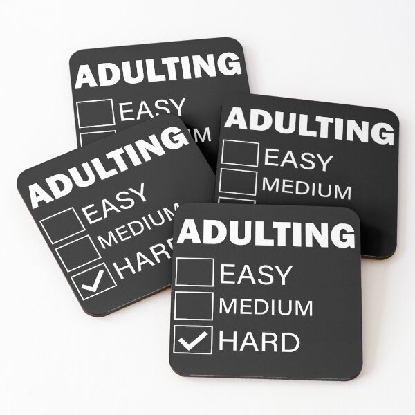 Item preview, ADULTING IS HARD - GET IT NOW!! designed and sold by JMVasquez.