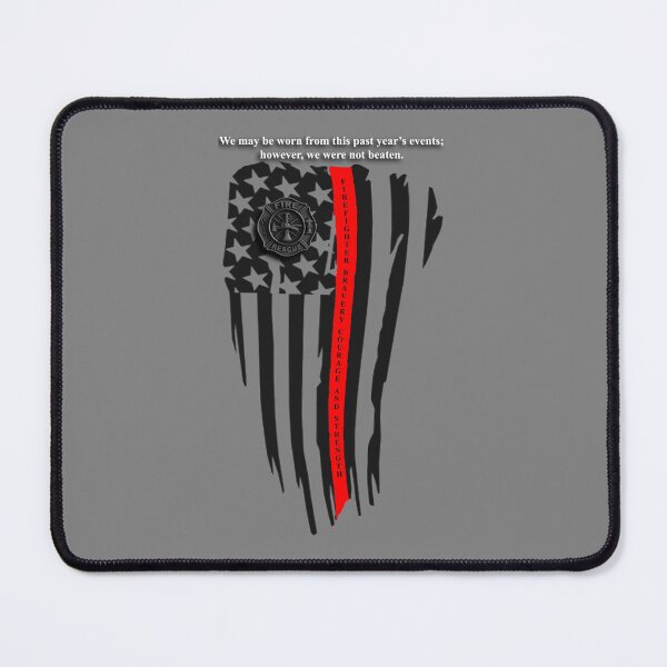 Item preview, Worn Thin Red Line - Firefighter Flag designed and sold by DonaldsGraphics.