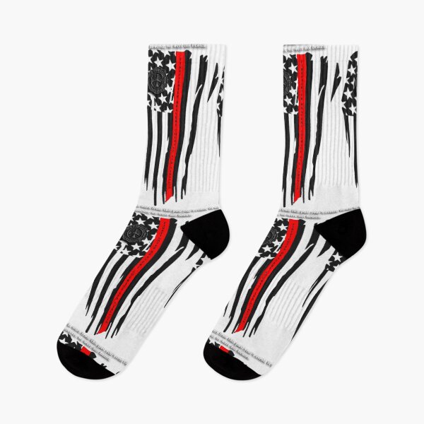 Item preview, Worn Thin Red Line - Firefighter Flag designed and sold by DonaldsGraphics.