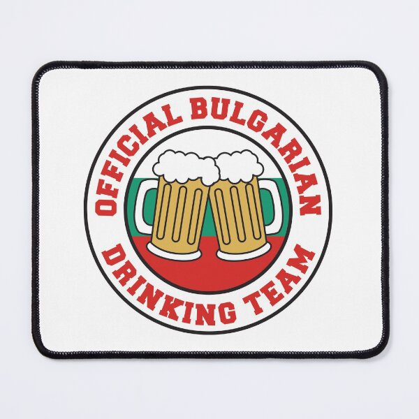 Item preview, Official Bulgarian Drinking Team Featuring Flag Of Bulgaria And Beers designed and sold by jaycartoonist.