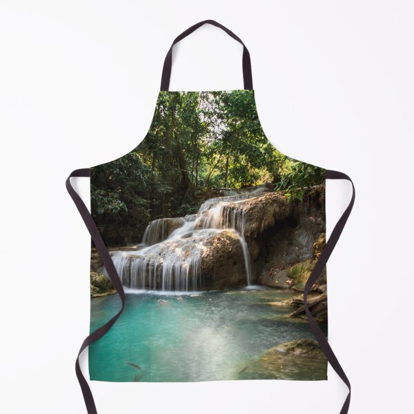 Item preview, Amazing Waterfall Flowing Into Pond In Jungle On Sunny Day designed and sold by pandovisky.