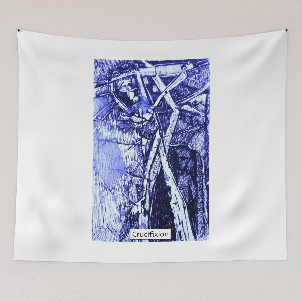 Item preview, Crucifixion Blue designed and sold by davidgoble.