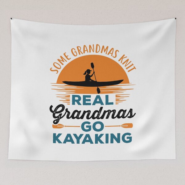 Item preview, Real Grandmas Go Kayaking Cute Yak Kayak Kayaker designed and sold by jaygo.