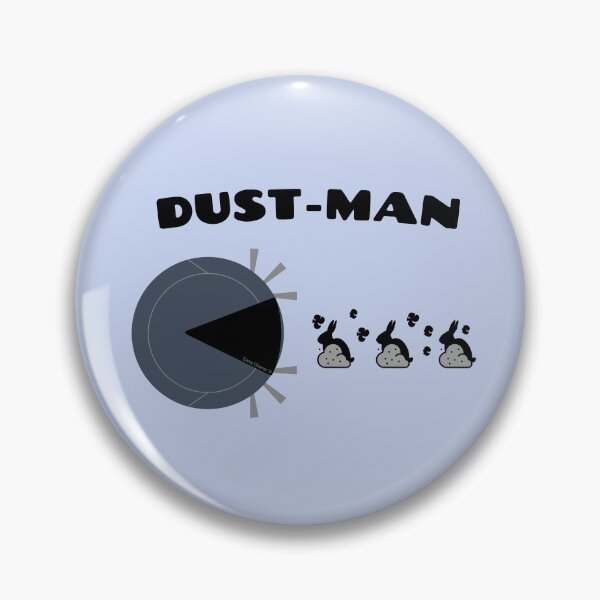 Item preview, Dust Man Robot Vacuum Eating Dust Bunny Housekeeping Fun designed and sold by SavvyCleaner.