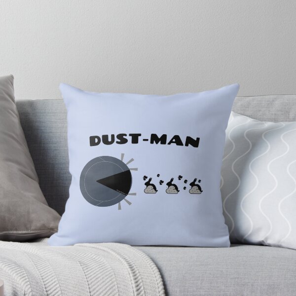 Item preview, Dust Man Robot Vacuum Eating Dust Bunny Housekeeping Fun designed and sold by SavvyCleaner.