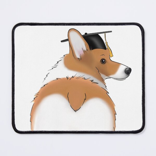 Item preview, Cute Corgi Butt Graduation | Corgi Wearing a Graduation Hat designed and sold by ElysianCreation.