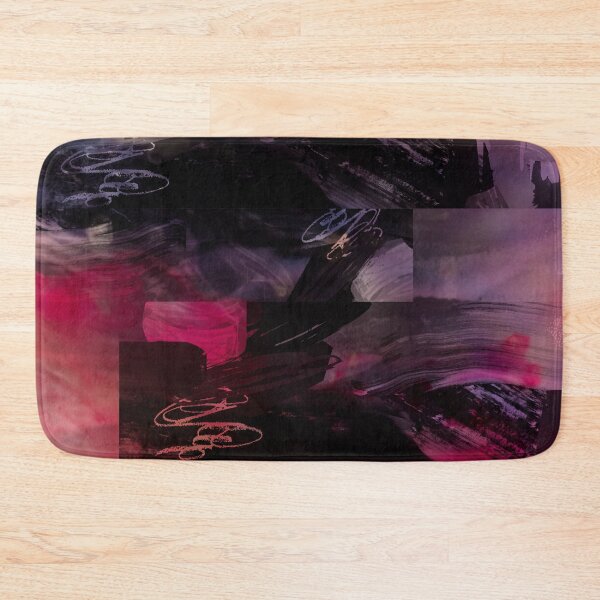 Item preview, Acrylic Brush Stroke Block Collage Patterned Purple And Red Watercolor  designed and sold by Designs By YL.