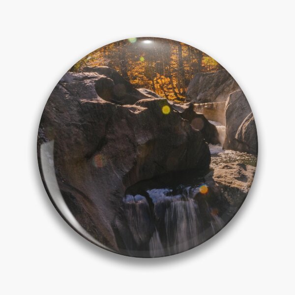 Item preview, Waterfall Flowing Through Rocks In Forest designed and sold by pandovisky.