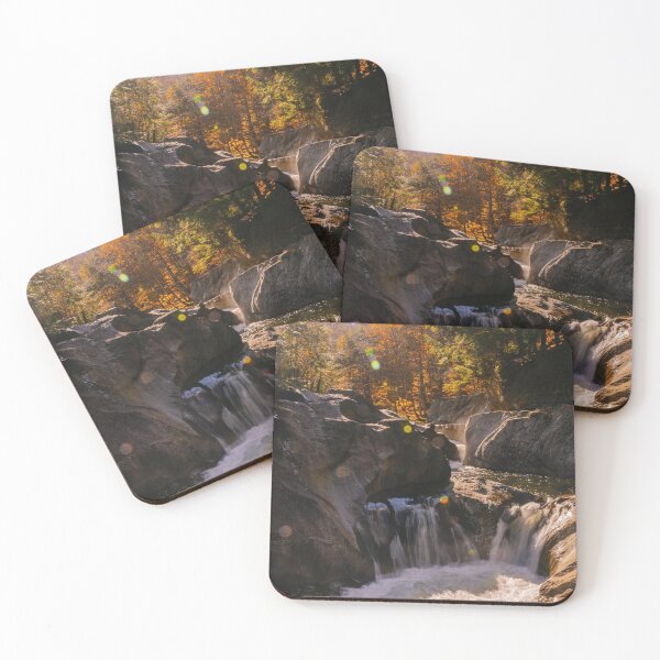 Item preview, Waterfall Flowing Through Rocks In Forest designed and sold by pandovisky.