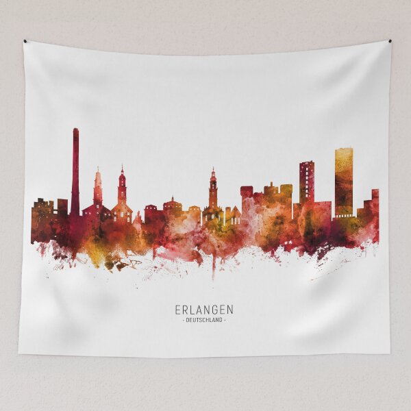 Item preview, Erlangen Germany Skyline designed and sold by ArtPrints.