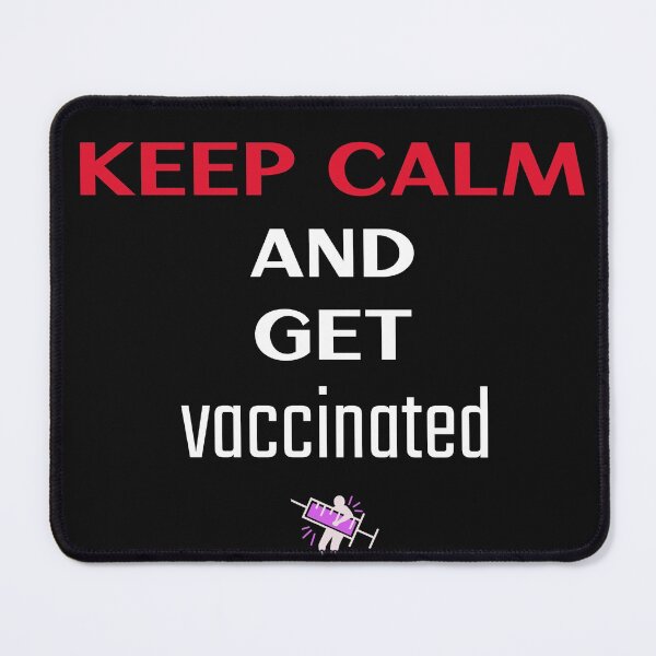 Item preview, Keep calm and get vaccinated designed and sold by Crazy Crow.