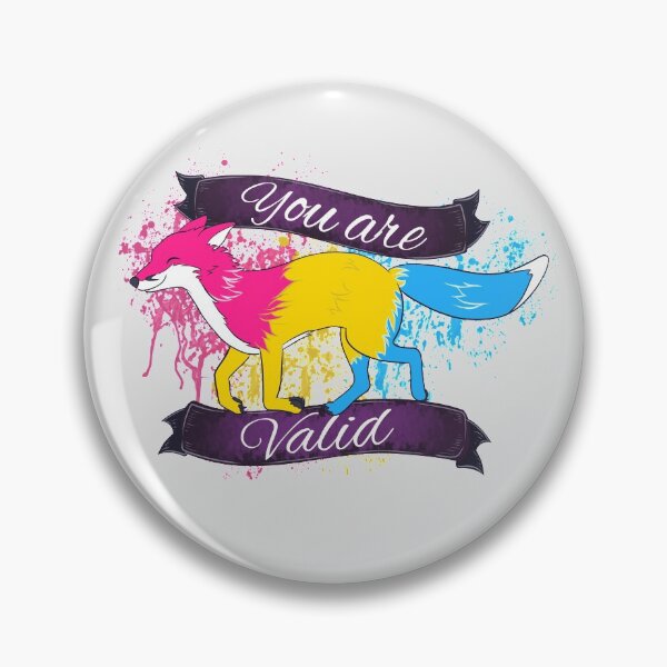 Item preview, Pansexual - You are valid Flag Fox designed and sold by JojosWorkshop.