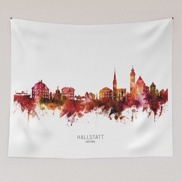Item preview, Hallstatt Austria Skyline designed and sold by ArtPrints.