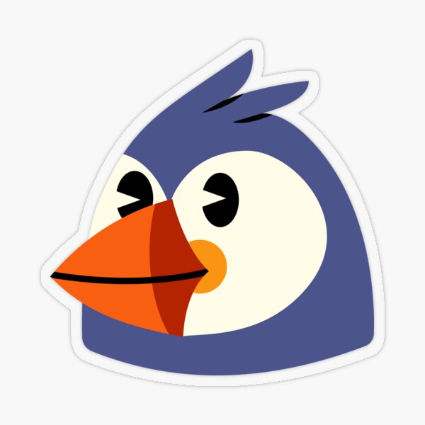 blob gulfie puffin (no border) Transparent Sticker