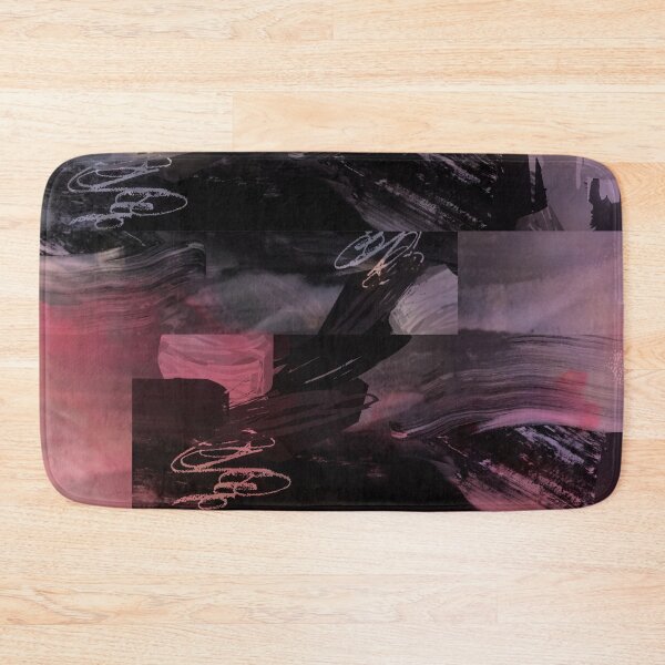 Item preview, Acrylic Brush Stroke Block Collage Patterned Purple And Pink Watercolor  designed and sold by Designs By YL.