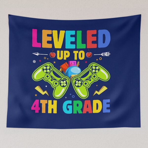 Item preview, Leveled Up To 4th Grade Gamer Back To School Outfits Student designed and sold by TrenddyArts.