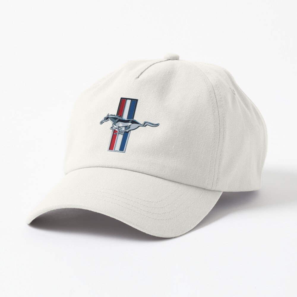 white mustang hat