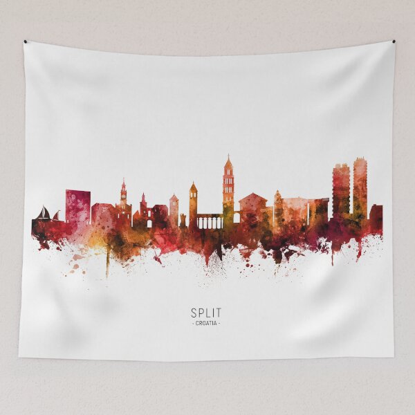 Item preview, Split Croatia Skyline designed and sold by ArtPrints.