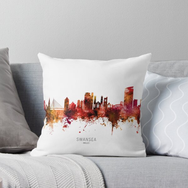 Artikelvorschau, Swansea Wales Skyline entworfen und verkauft von ArtPrints.