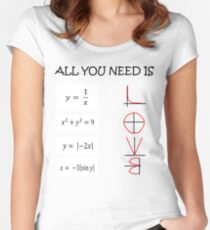 All you need is love - Math Women's Fitted Scoop T-Shirt