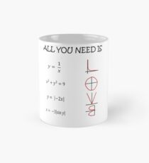 Alles, was du brauchst, ist Liebe - Mathe Tasse (Standard)