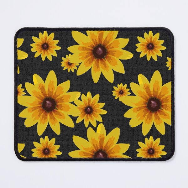 Item preview, Blackeyed Susan on Burlap Black Repeat 5748 designed and sold by Art in My Loft.