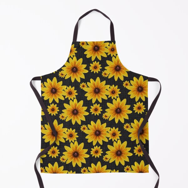 Item preview, Blackeyed Susan on Burlap Black Repeat 5748 designed and sold by Art in My Loft.
