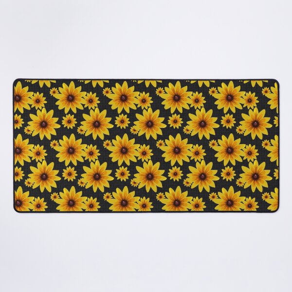 Item preview, Blackeyed Susan on Burlap Black Repeat 5748 designed and sold by Art in My Loft.